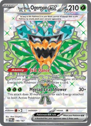 Teal Mask Ogerpon ex - 190/167: Twilight Masquerade