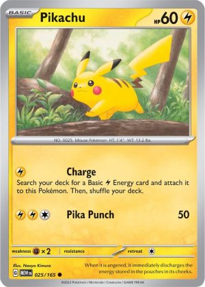 Pikachu - 025/165: Scarlet & Violet 151