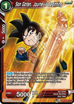 Son Goten, Journey's Beginning - BT-011 C : Saiyan Showdown