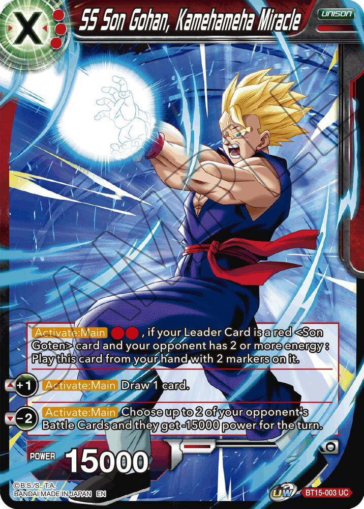 SS Son Gohan, Kamehameha Miracle - BT-033 UC : Saiyan Showdown