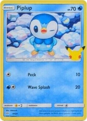 Piplup - 020/025: McDonald's 25th Anniversary Promos