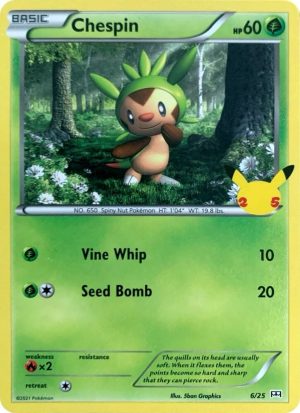 Chespin - 006/025 - McDonald's 25th Anniversary Promos
