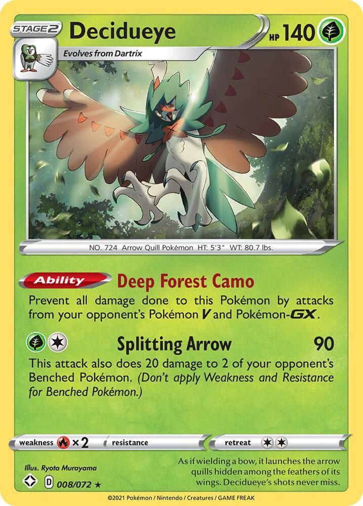 Decidueye - 008/072: Shining Fates