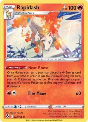 Rapidash - 022/195: Silver Tempest