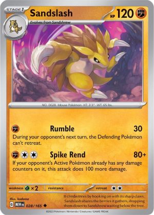 Sandslash - 028/165 :Scarlet & Violet 151