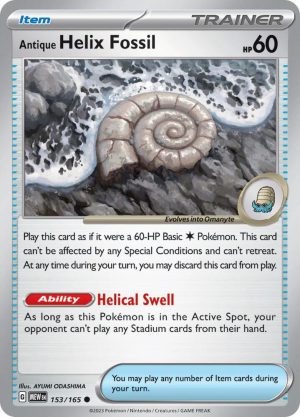 Antique Helix Fossil - 153/165: Scarlet & Violet 151