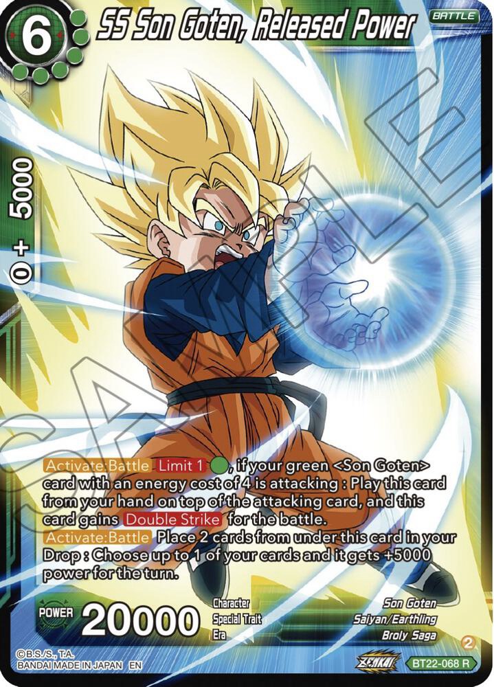 SS Son Goten, Released Power - BT22-068 R : Critical Blow