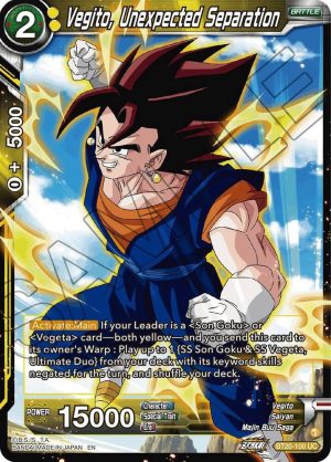 Vegito, Unexpected Separation - BT20-100 UC: Power Absorbed