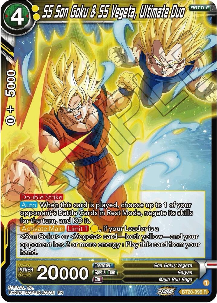 SS Son Goku & SS Vegeta, Ultimate Duo - BT20-096 R: Power Absorbed