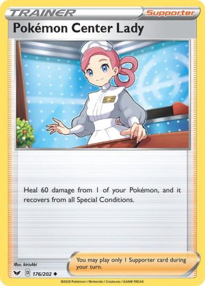 Pokemon Center Lady - 176/202: Sword & Shield Base Set