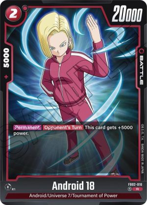 Android 18 - FB02-016 - Blazing Aura