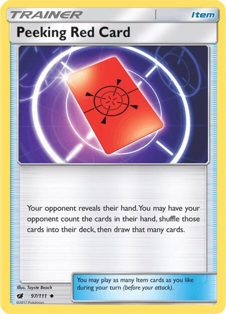 Peeking Red Card - 97/111: Crimson Invasion