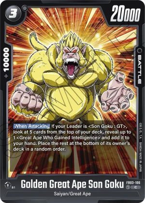 Golden Great Ape Son Goku - FB03-106: Raging Roar