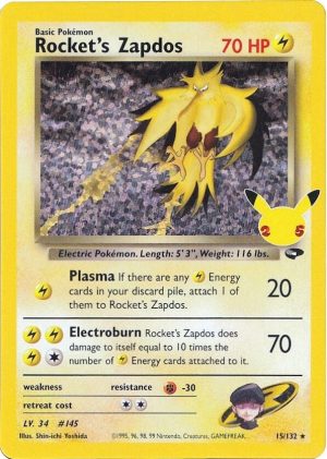 Rocket's Zapdos - 15/132: Celebrations