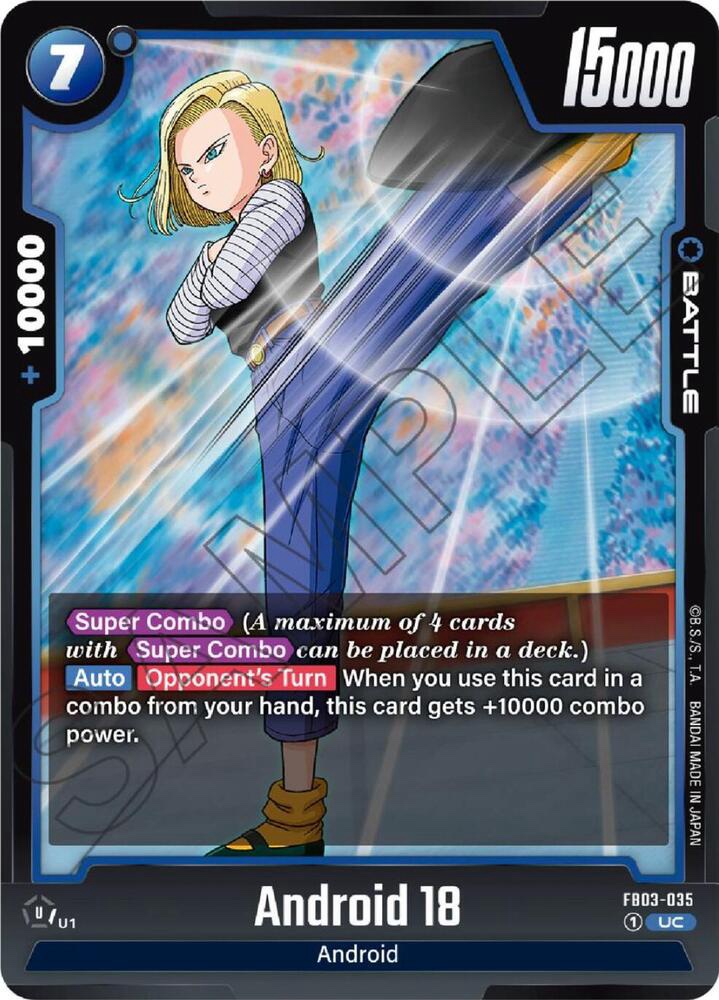 Android 18 - FB03-035 - Raging Roar