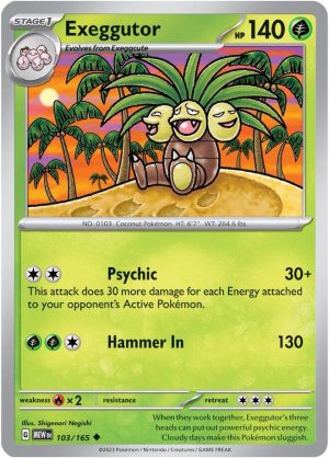 Exeggutor - 103/165: Scarlet & Violet 151