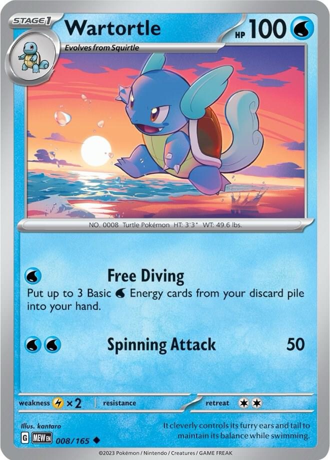 Wartortle - 008/165: Scarlet & Violet 151