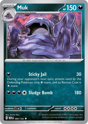 Muk - 089/165: Scarlet & Violet 151