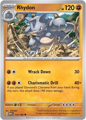 Rhydon - 112/165: Scarlet & Violet 151