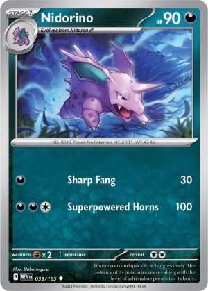 Nidorino - 033/165: Scarlet & Violet 151