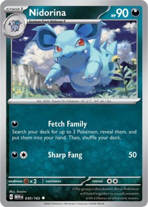 Nidorina - 030/165: Scarlet & Violet 151