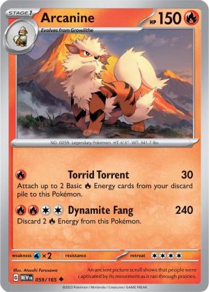Arcanine - 059/165: Scarlet & Violet 151