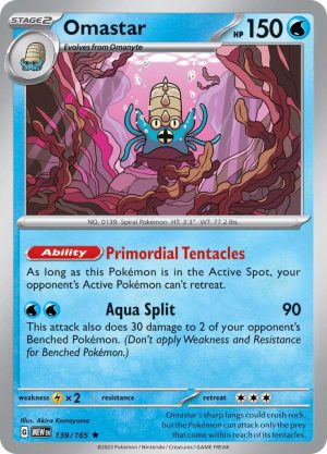 Omastar - 139/165: Scarlet & Violet 151
