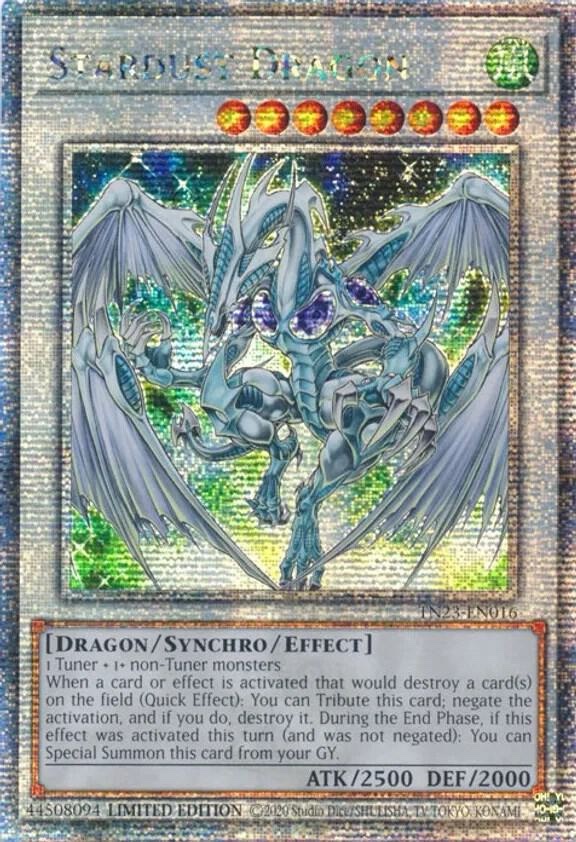 Stardust Dragon (Quarter Century Secret Rare) - TN23-EN016: 25th Anniversary Tin: Dueling Heroes