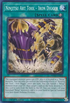 Ninjitsu Art Tool - Iron Digger - 25th Anniversary Tin: Dueling Heroes Mega Pack (MP23)
