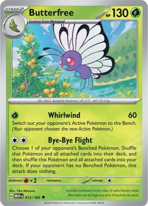 Butterfree - 012/165: Scarlet & Violet 151