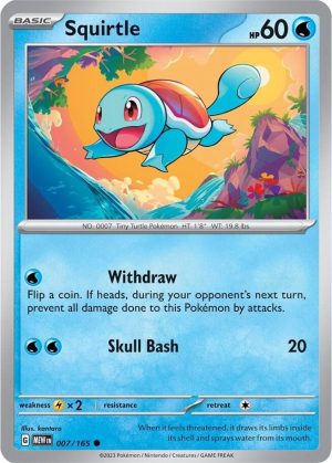 Squirtle - 007/165: Scarlet & Violet 151