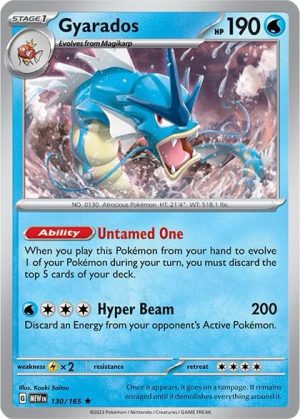 Gyarados - 130/165:  Scarlet & Violet 151