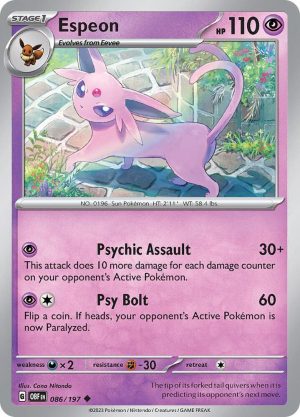 Espeon - 086/197: Obsidian Flames