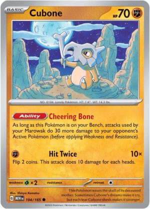 Cubone - 104/165: Scarlet & Violet 151