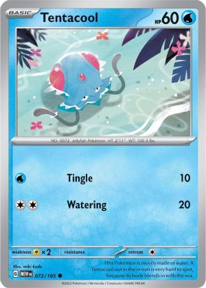 Tentacool - 072/165: Scarlet & Violet 151
