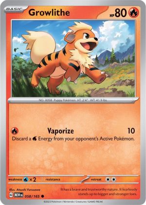 Growlithe - 058/165: Scarlet & Violet 151