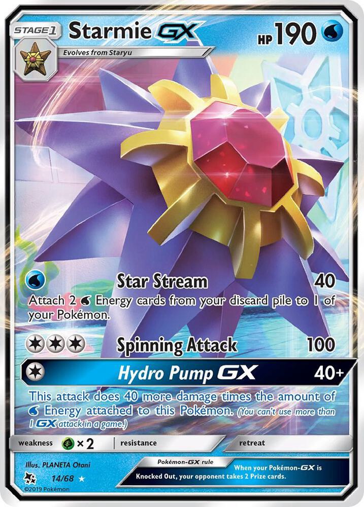 Starmie GX - 14/68: Hidden Fates