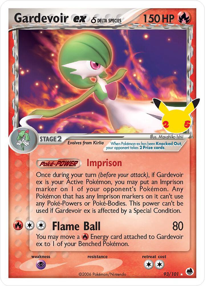 Gardevoir ex (Delta Species) - 93/101: Celebrations: Classic Collection