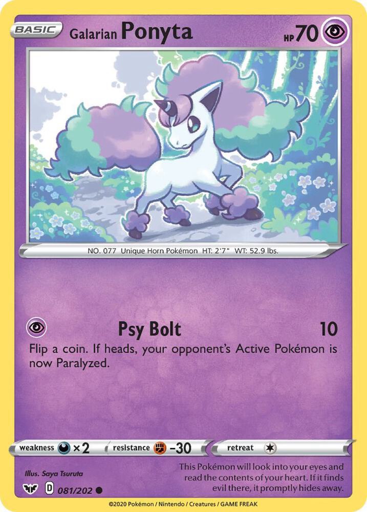 Galarian Ponyta - 081/202: Sword & Shield Base Set