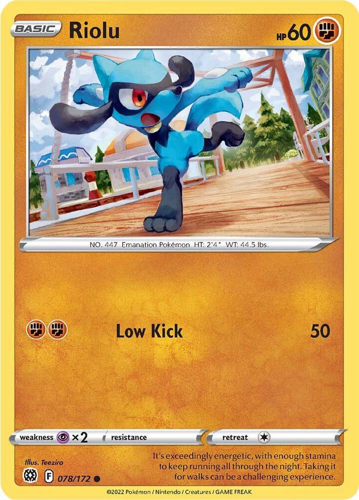 Riolu - 078/172: Brilliant Stars