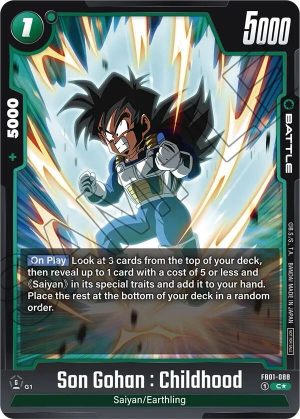 Son Gohan : Childhood - FB01-088 (Tournament Pack 01) - Tournament and Championship Promos