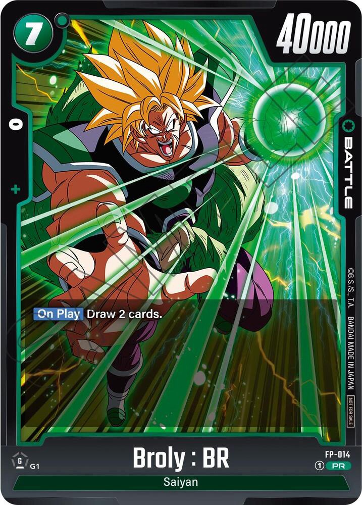 Broly : BR - FP-014 - Fusion World Promotion Cards and Packs