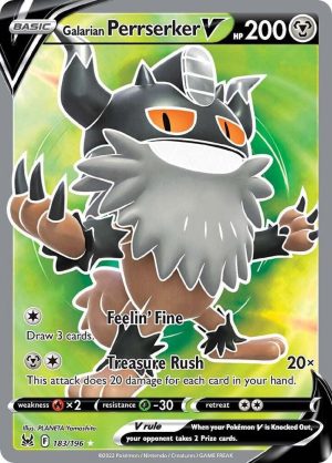 Galarian Perrserker V (Full Art) - 183/196: Lost Origin