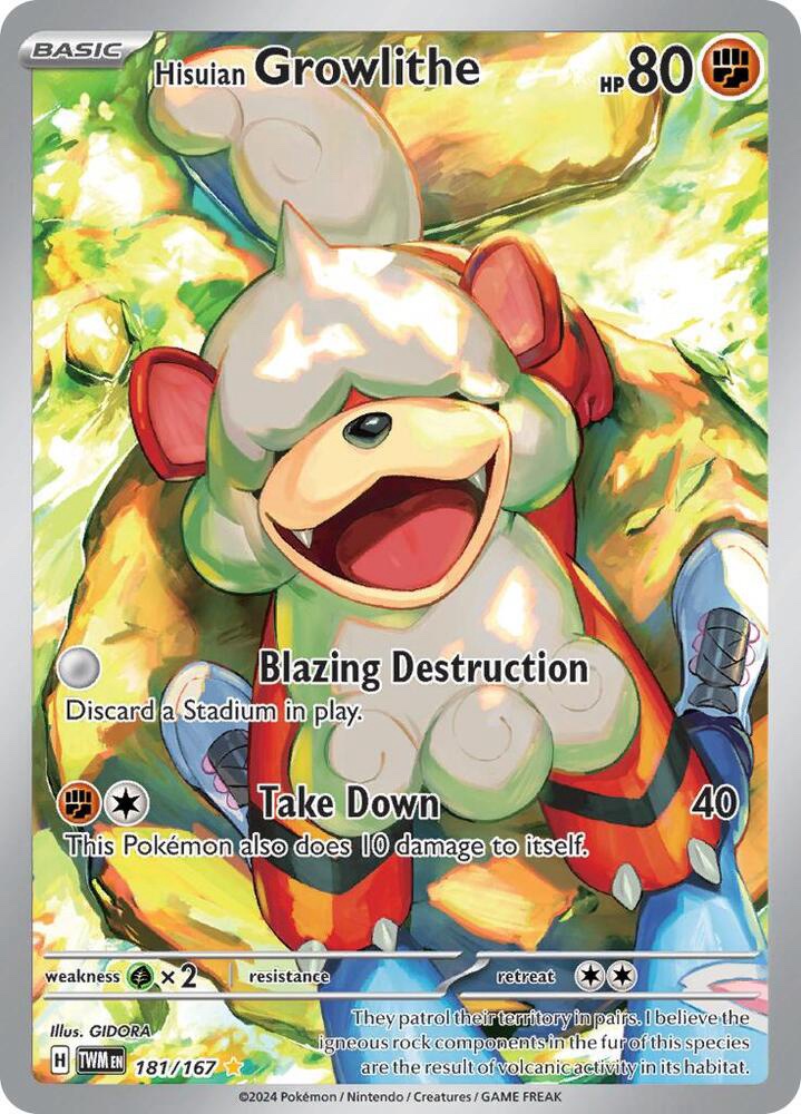 Hisuian Growlithe - 181/167: Twilight Masquerade