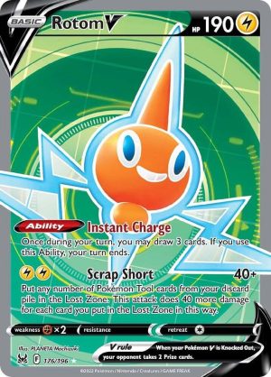 Rotom V (Full Art) - 176/196: Lost Origin
