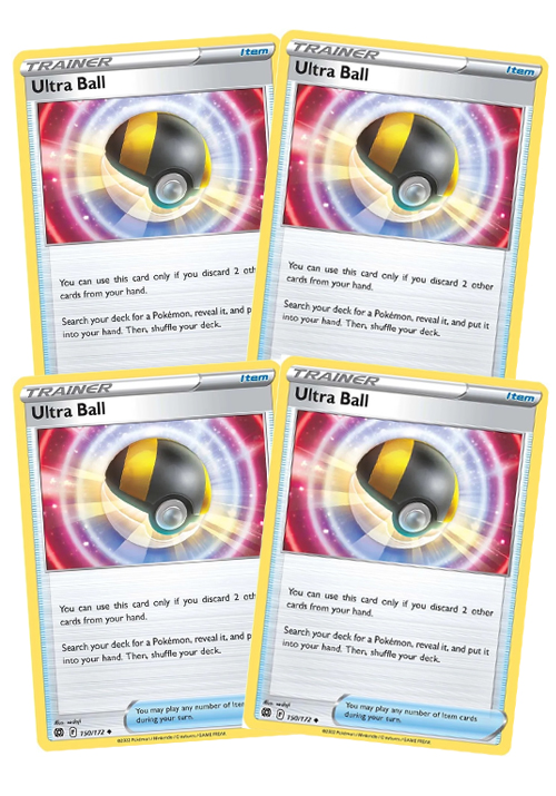 Ultra Ball - 150/172: Brilliant Stars Set (4 cartas)