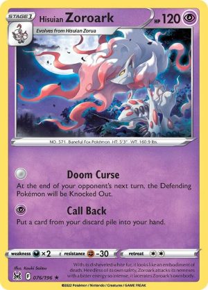 Hisuian Zoroark - 076/196: Lost Origin