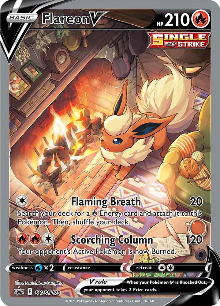 Flareon V - SWSH179: Sword & Shield Promo Cards