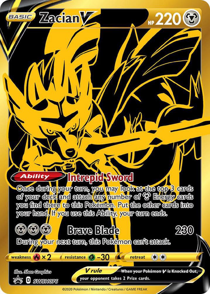 Zacian V - SWSH076: Sword & Shield Promo Cards