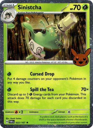Sinistcha (Cosmos Holo) - 022/167: Trick or Trade BOOster Bundle 2024